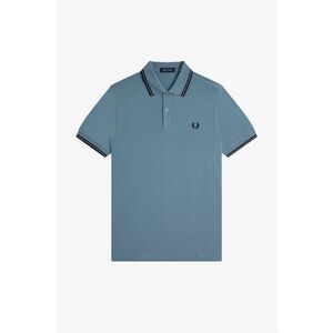 Fred Perry Mens Twin Tip Polo Shirt / Blueberry